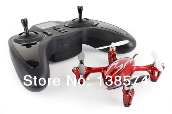 Мини-Квадрокоптер Hubsan X4 H107C 2 4 ГГц 4CH красный/белый RC с камерой записи RTF