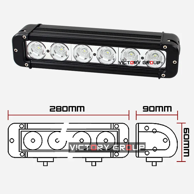 11 '❠W светодиодный рабочий светильник бар Беспроводной пульт дистанционного