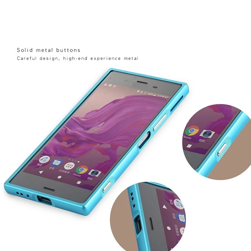 Металлический чехол для sony Xperia XZ1, бампер, противоударный, алюминиевая рамка, 2 в 1, ультра тонкий чехол для sony XZ1, чехол