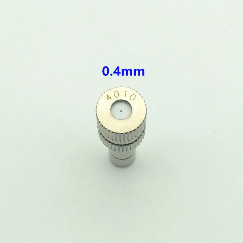 0.4mm orifice S048 Скользящий замок быстрого подключения сопла, низкая Давление спрей насадка распылителя, туман насадка распылителя s для парниковых растений увлажнения - Цвет: 0.4mm orifice
