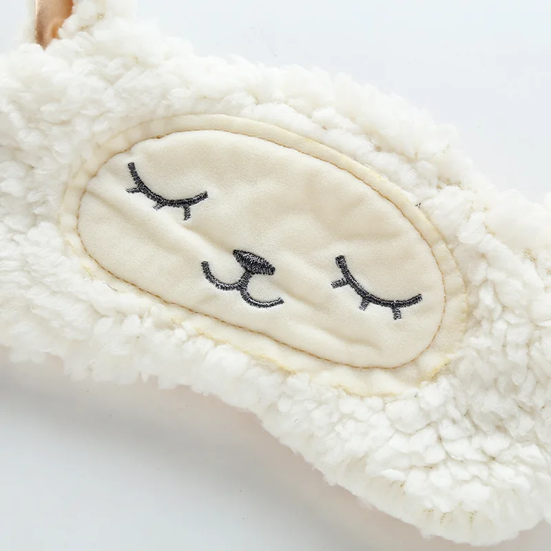 Симпатичная маленькая плюшевая маска для сна плюшевый чехол глаз мультяшная