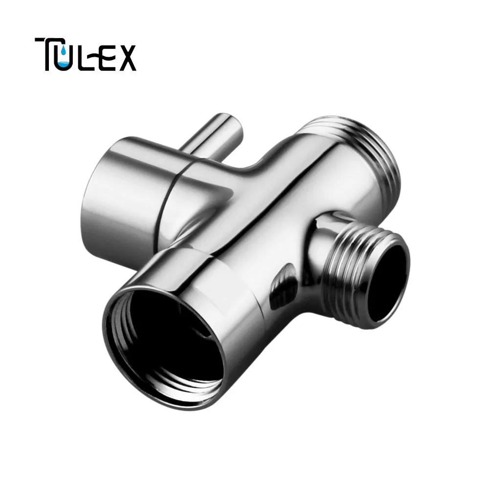 TULEX смеситель для душа переключателем для ванной комнаты 3 пути кронштейн 2 функции смеситель для душа клапан для смеситель для душа латунный корпус хромированный