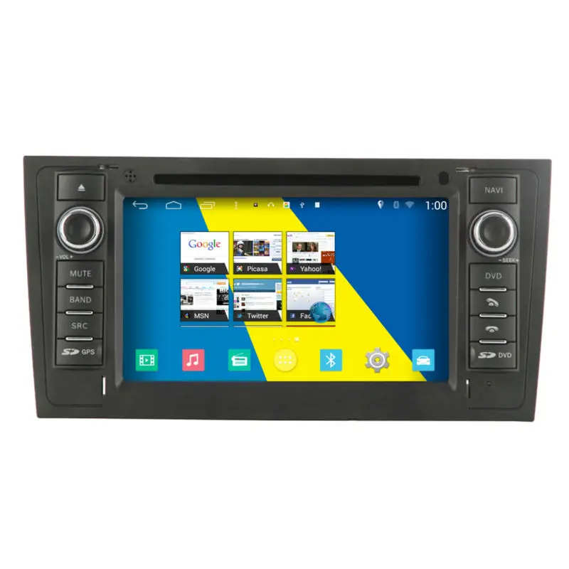 Camera+8GMap 1024*600 Wifi Quad Core Android 4.4 Autoradio DVD GPS Navigation Satnav Radio Stereo Headunit for 1997-2004 Audi A6 |