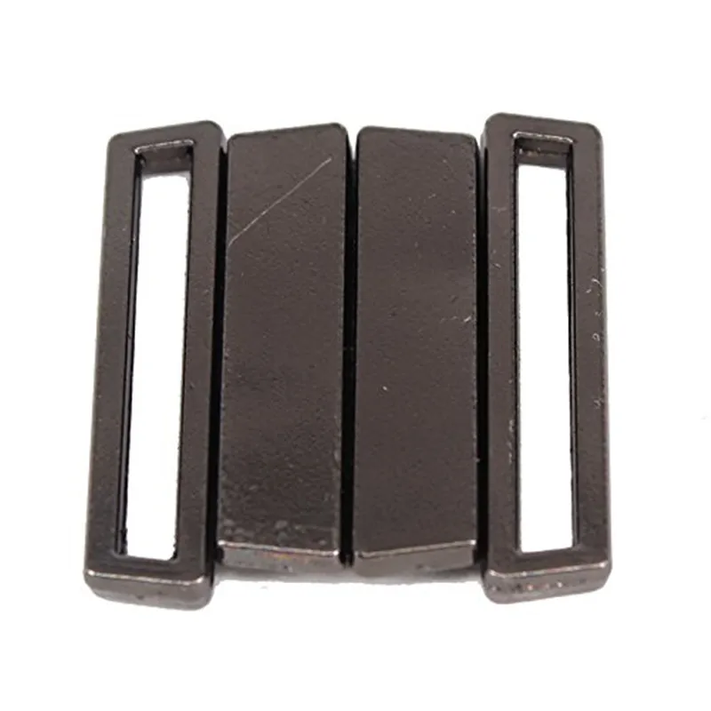 10 наборов черного пистолета металлическая лента закрытие талии крючки