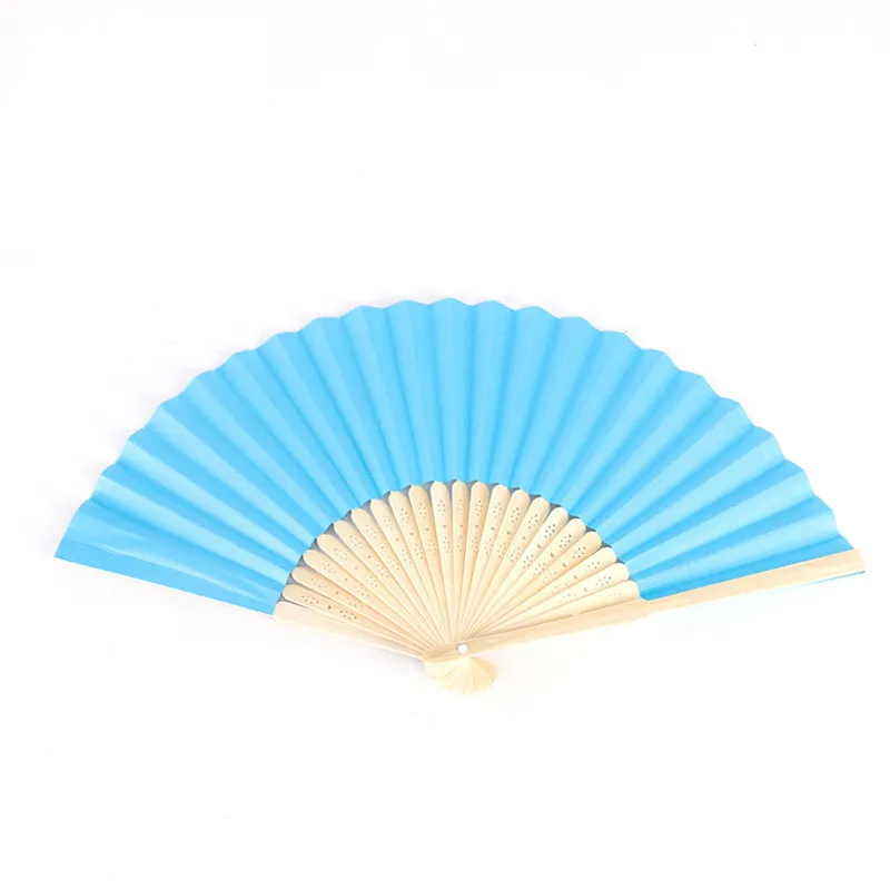 1 шт. китайский ручной Бумага вентиляторы Карманный складной бамбуковый веер