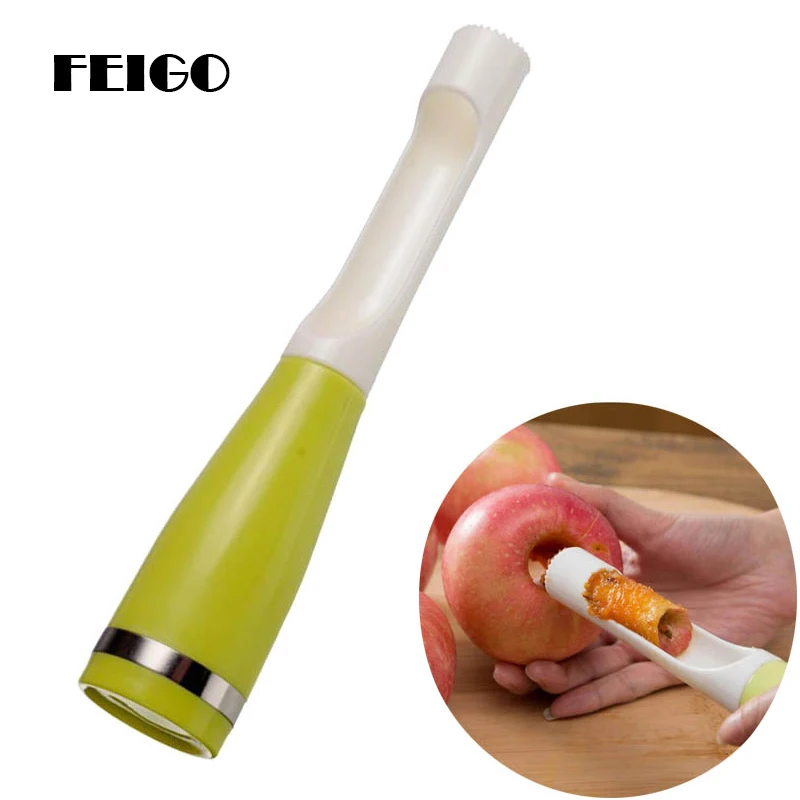 

FEIGO Apple Hanging Corer Serrated Blade Cutter Pear Fruit Vegetable Tools Coring Tool Twisting Core Remover Kitchen Gadget F444