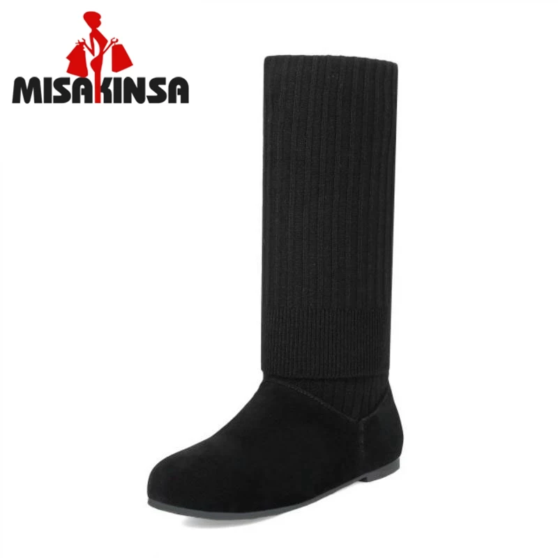 FITWEE/размеры 30-44 женские ботинки на плоской подошве зимняя женская обувь с