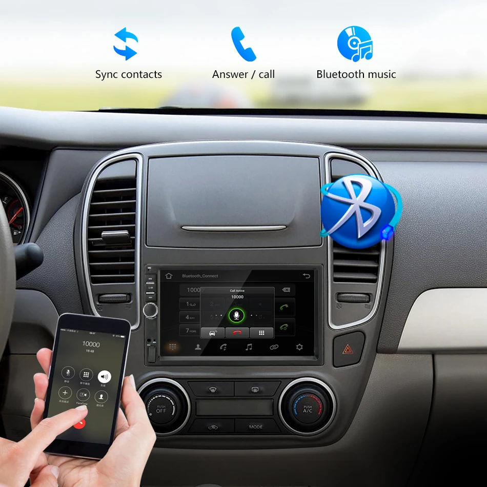 Android 8,1 автомобильный Радио gps навигация Wifi 7 ''178*102 мм 2din мультимедийный плеер аудио для Nissan TOYOTA Kia RAV4 Honda VW hyundai