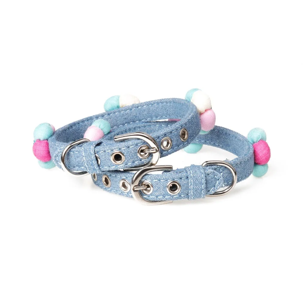 Оригинальные милые цветные ошейники для домашних животных и кошек регулируемые