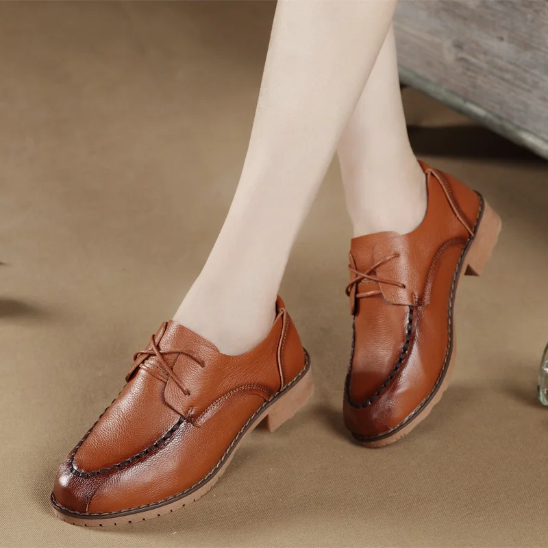 MYCOLEN/женские оксфорды классическая женская обувь из натуральной кожи женские