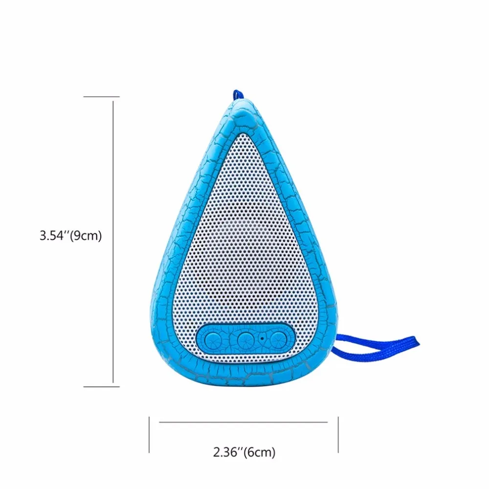 Mini Portable Water Droplet Shape Wireless 7 Colors Crack Bluetooth Speaker Hands-free FM Radio Music Player For Mobile Phone |