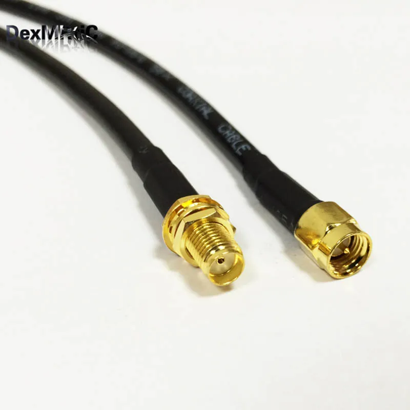 Wi Fi антенный кабель SMA штекер гнездо гайка переходник для пигтейлов/проводов 50 см