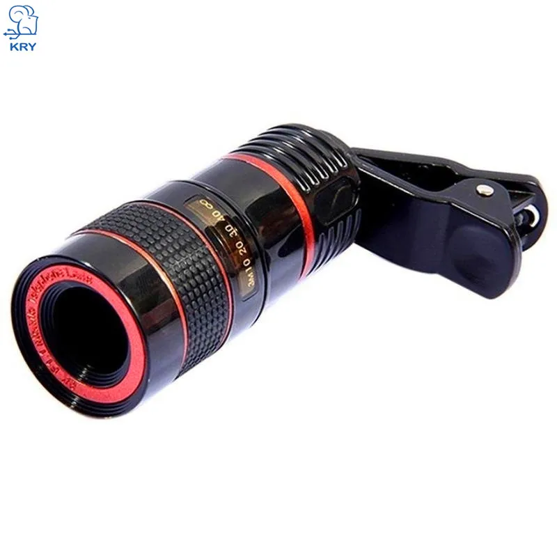 12X Telescope Zoom Mobile Phone Lens for iPhone Samsung Huawei Xiaomi Smartphones universal clip Telefon Camera with tripod |