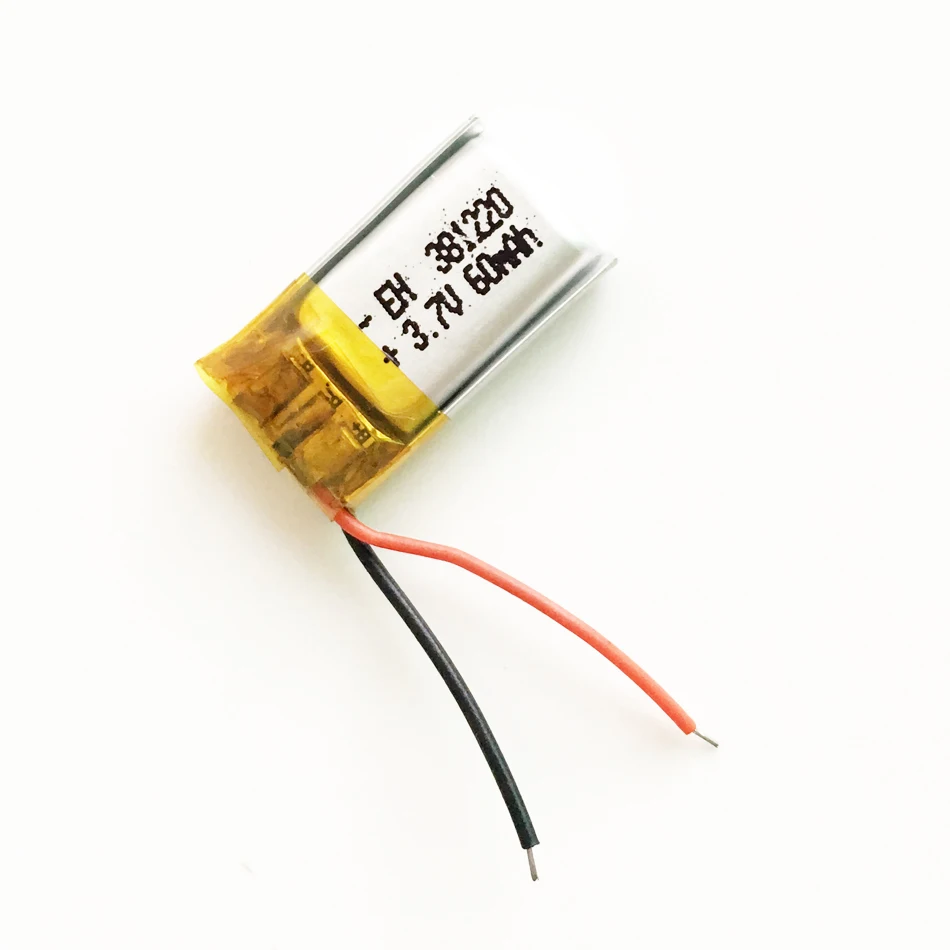 Модель 381220 3 7 V 60mAh литий полимерная аккумуляторная батарея для DIY Mp3 MP4 MP5 gps psp bluetooth