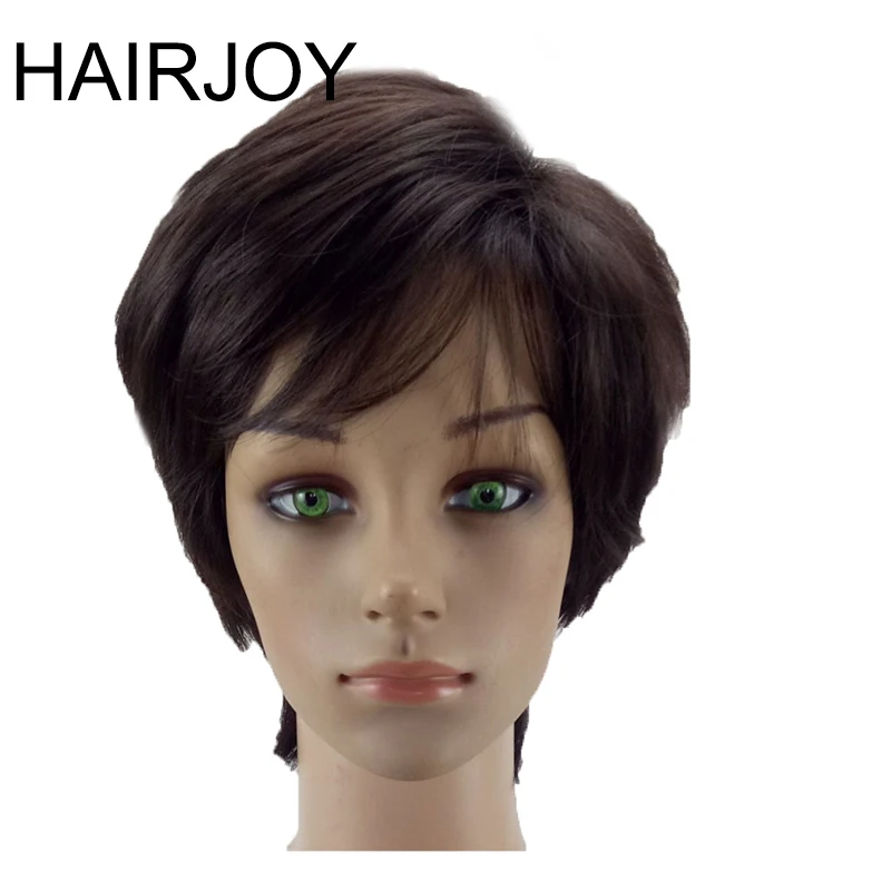 HAIRJOY синтетический парик для женщин короткие прямые парики 5 цветов