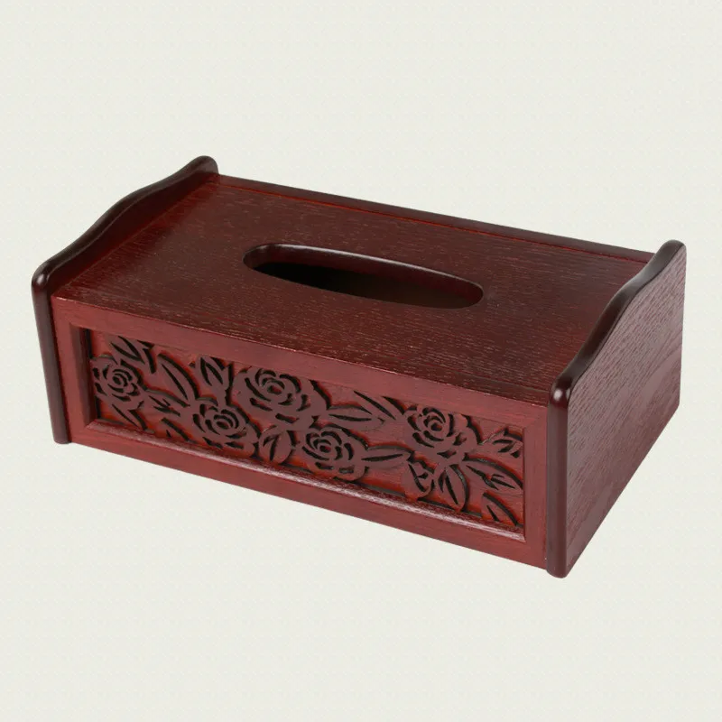 Китайская классическая деревянная коробка для салфеток винтажные ящики
