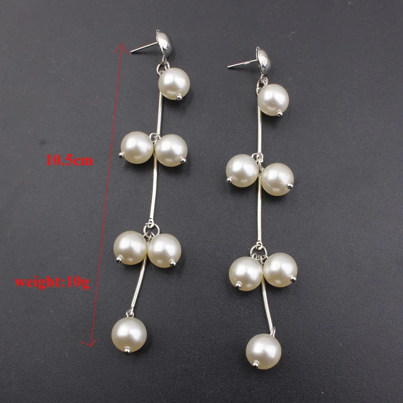 Naomy&ampZP Statement Multiple Pearls Ethnic Tassel Long Dangle Earrings Jewelry Vintage Big Drop Wedding for Women 2018 | Украшения и
