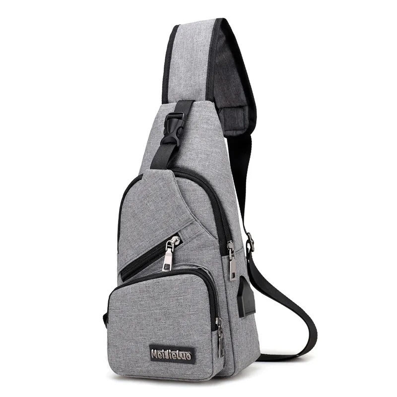 dark gray Мужской короткий дорожный умный маленький рюкзак, Летний мужской повседневный наплечный рюкзак, внешняя usb зарядка, противоугонная нагрудная сумка - Цвет: dark gray