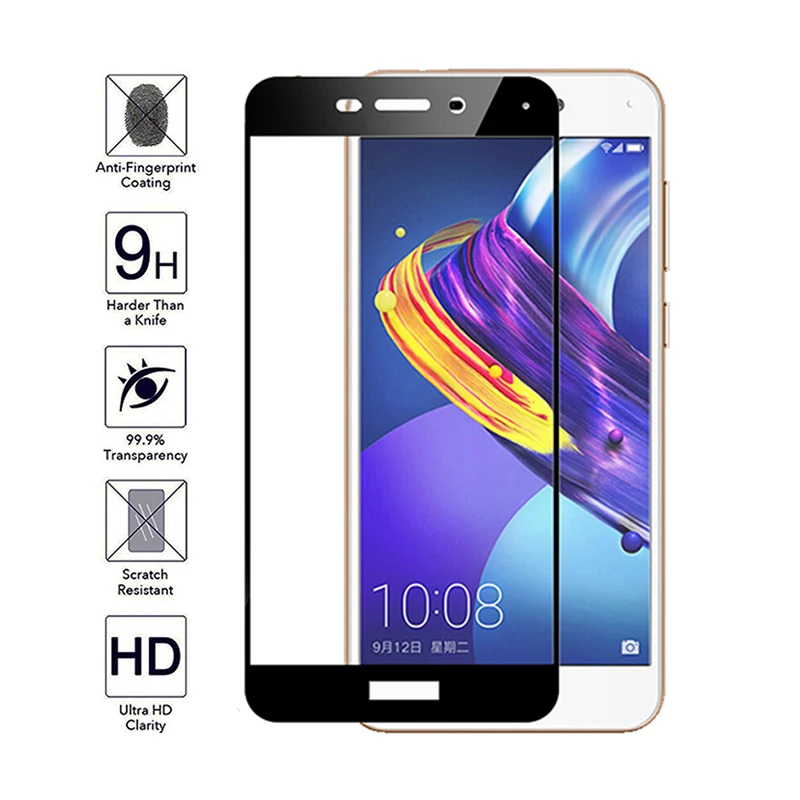 Защитное стекло для Huawei Honro 6c pro 6a 6x полное покрытие защита экрана закаленное на