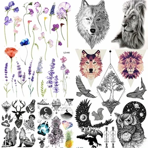 1 шт. Снежная Сова Hedwig дизайн большая рука Татуировка рукав вспышка временная татуировка наклейка 21 х15 см Водонепроницаемая хна Татуировка женский боди-арт