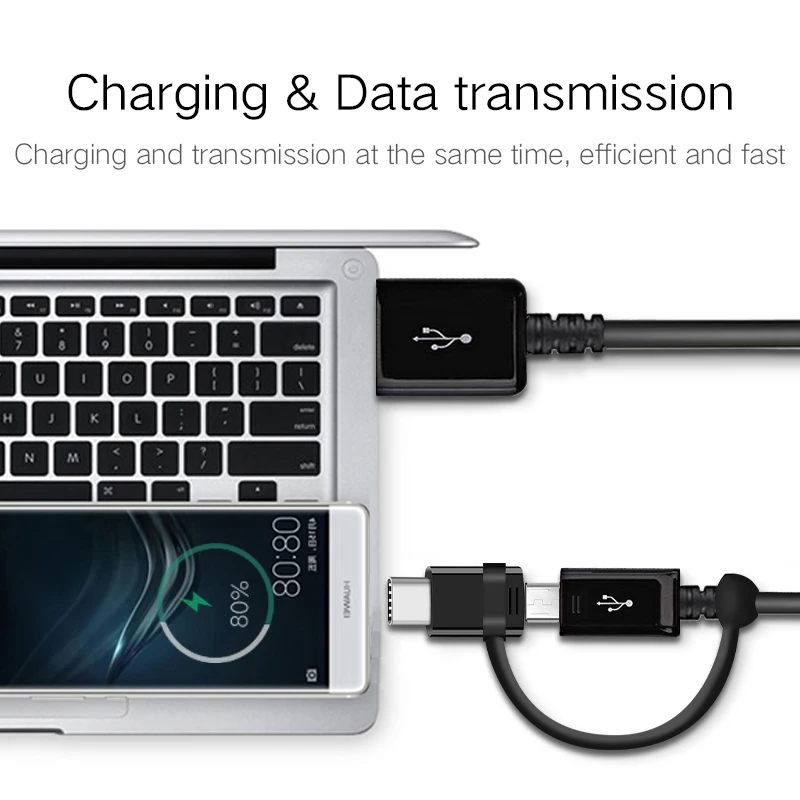 Samsung S9 plus Snelle Opladen Cabel 2 в 1 Micro Usb кабель USB Type C Оригинальное быстрое зарядное