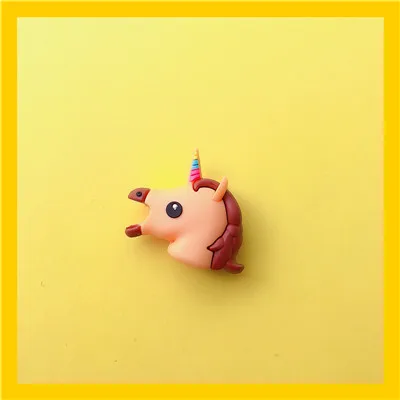 Белый Милый единорог мультфильм кабель протектор для iphone usb кабель держатель зарядное устройство провода Организатор Animel сматывание кабеля аксессуары для телефонов - Цвет: Белый
