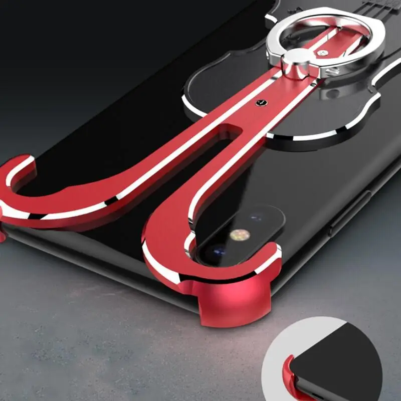 Factory outlets the new for iphoneX mobile phone shell For Apple 8/8plus stylish metal frame stent | Мобильные телефоны и