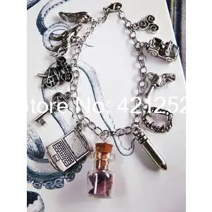 

12pcs/lot Teen Wolf Inspired Charm Bracelets Jewelry Gift