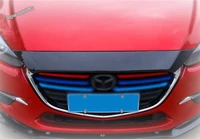 lapetus front up grid grill grille protection cover trim for mazda 3 axela sedan hatchback 2017 2018 abs accessories exterior