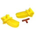 Птица перепела автоматический чашка для питья с Тройник Разъем желтый Висячие поилки чаши для 9,5 мм шланг птица питьевой фонтан 2 комплекта