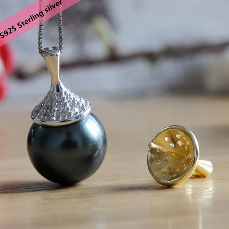 Женская подвеска для шляпы из серебра 925 пробы с жемчугом | Украшения и аксессуары