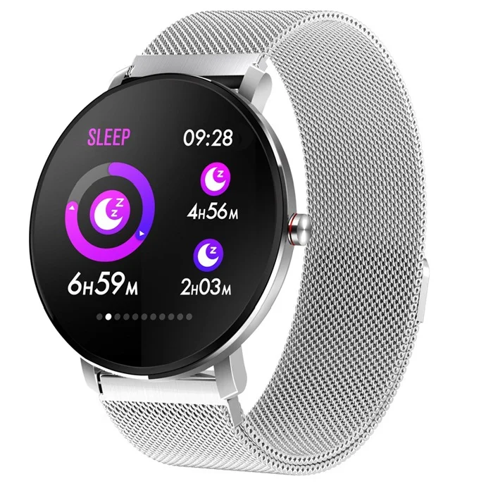 sliver SENBONO K9 спортивные Bluetooth 1,3 дюймов Полностью умные часы с сенсорным экраном фитнес-трекер для мужчин IP68 Водонепроницаемые женские умные часы PK v11 K1 - Цвет: sliver