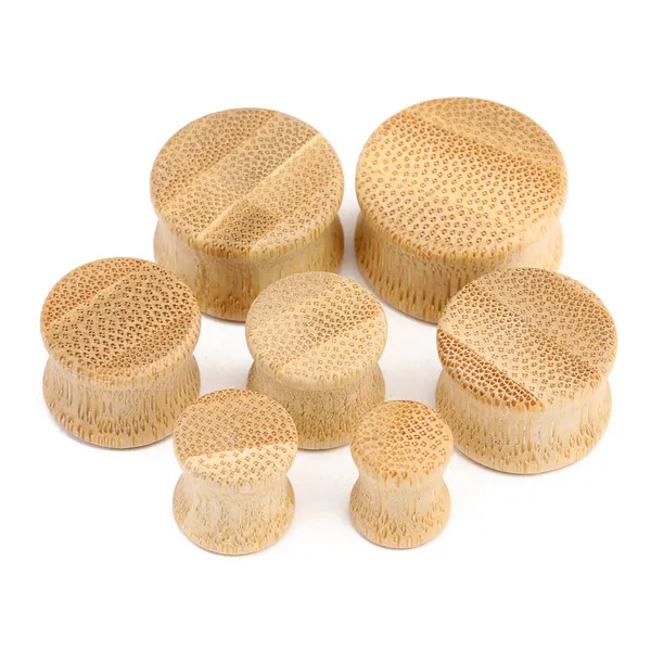 solid bamboo Стиль 10/12/14/16 мм с твердой древесины бамбука уха Вилки для туннельного пирсинга круглый расширитель вечерние украшения для тела для Для мужчин Для женщин - Окраска металла: solid bamboo