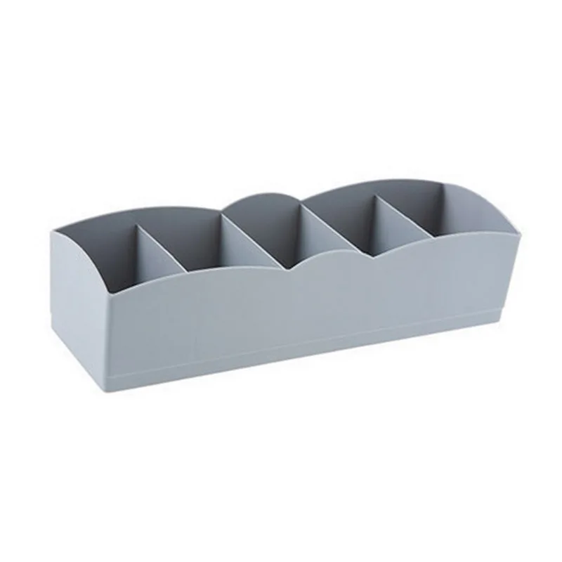 27x6.8x5.5cm gray LASPERAL 1 шт. коробка для хранения в шкафу органайзер 5 сеток Носки Бюстгальтер Нижнее белье Органайзер гардероб пластик макияж коробка для хранения рабочего стола - Цвет: 27x6.8x5.5cm gray