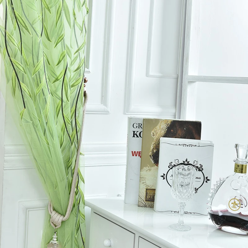 Качественные занавески из красивой пряжи для спальни двери комнаты тюлевые