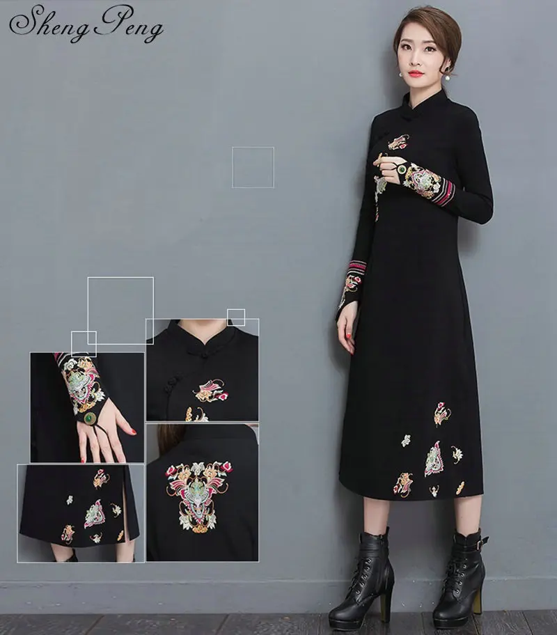 Китайское традиционное платье cheongsam китайский Восточный стиль платья современное платье Ципао традиционная китайская одежда CC008