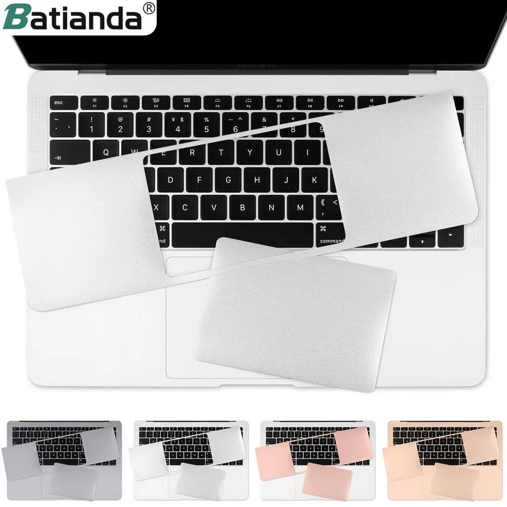 Batianda для нового MacBook Pro retina 13 15 Touch Bar Air 13,3 дюймов защита ладоней чехол с трекпадом Защитная Наклейка Серебро