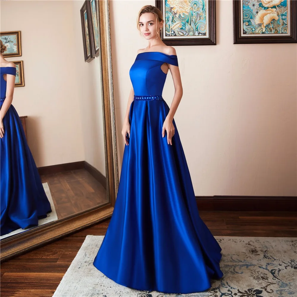 2020 Новое поступление элегантные вечерние платья Vestido de Festa атласное платье с