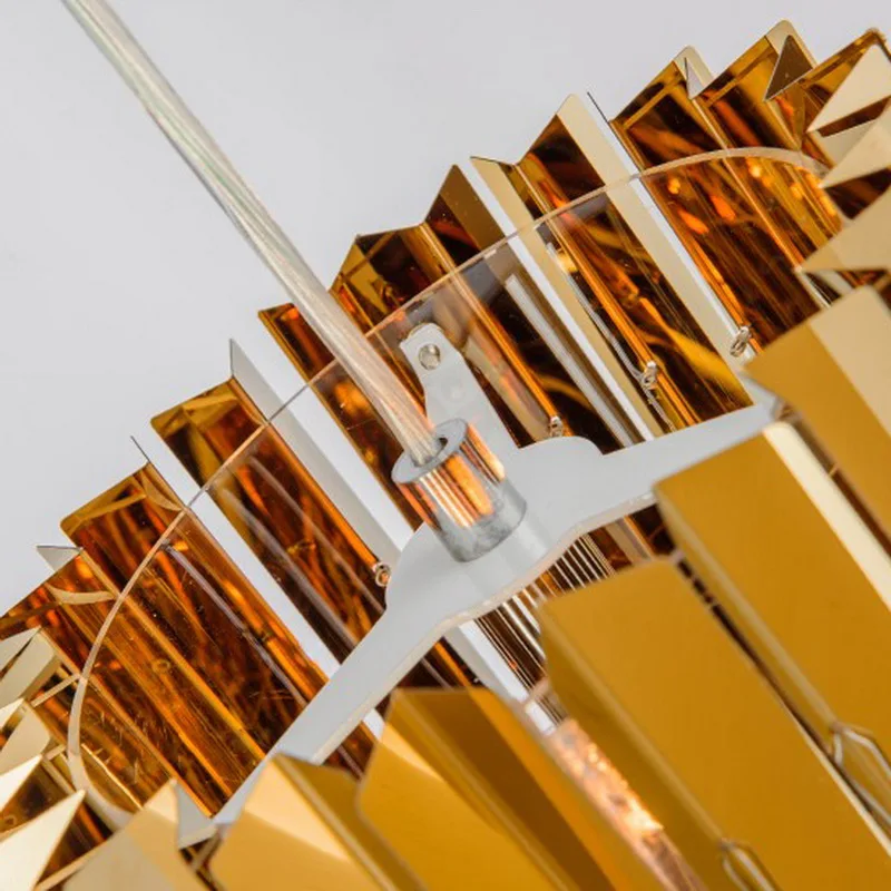 Скандинавский пост современный подвесной светильник Арт зеркальная поверхность