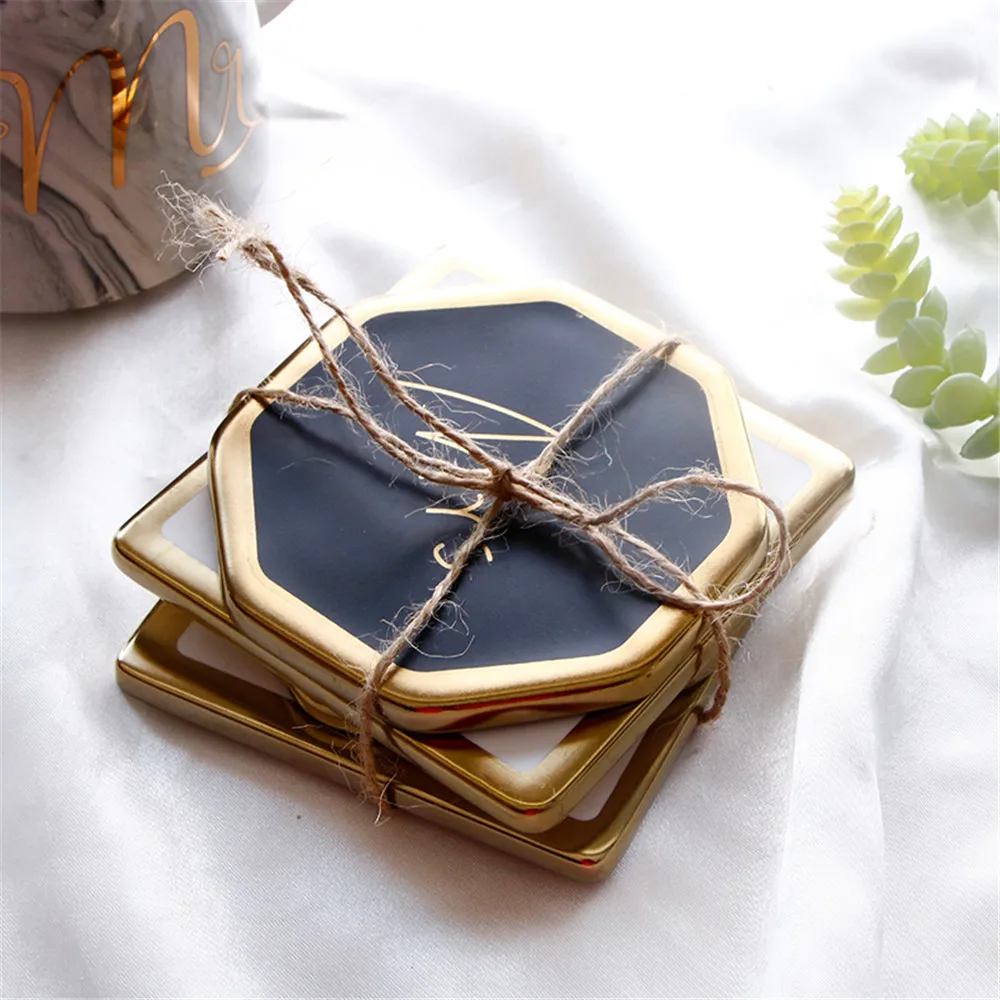 Пара мраморных узоров керамическая подставка для напитков кофейная чашка коврик