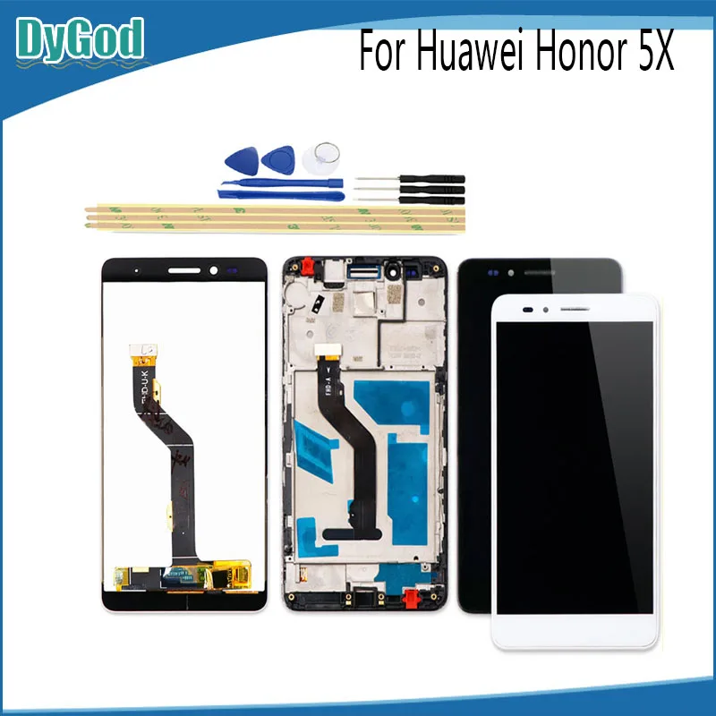 5 дюймовый ЖК дисплей для Huawei Honor 5X GR5 сенсорный экран с рамкой мобильный телефон