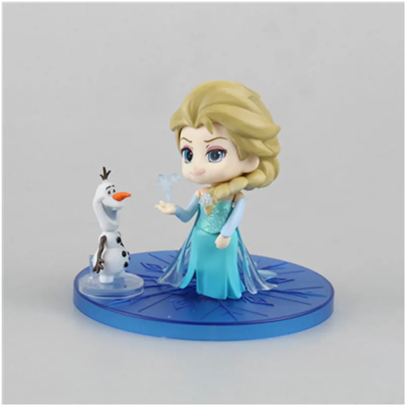 Disney новейшая Принцесса Эльза Олаф 21 см с коробкой Коллекционная модель из ПВХ