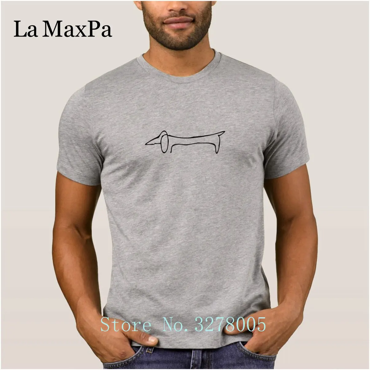 Бренд La Maxpa Make My Own последняя надпись такса Мужская футболка формальная летняя