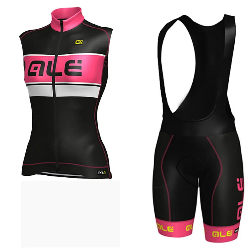 Women Cycling Jersey 2018 sleeveless Bicycle Clothing breathable MTB bike shirts bib shorts 9D pad suits ropa ciclismo | Спорт и