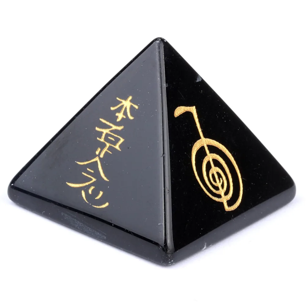 Yaye статуэтка из натурального черного обсидиана полудрагоценная Кристалл Рейки