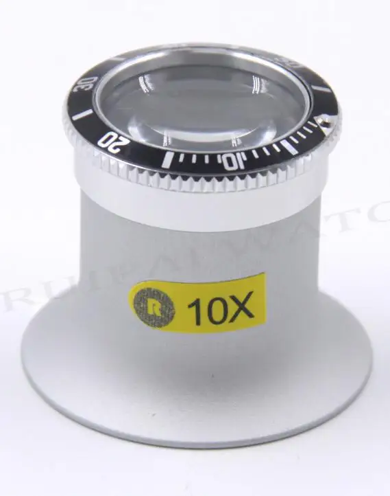 Black 10X Первоклассное качество 3X/5X/10X/20X часы коллекторы лупа для глаз RLX SubMariner и GMT серии - Цвет: Black 10X