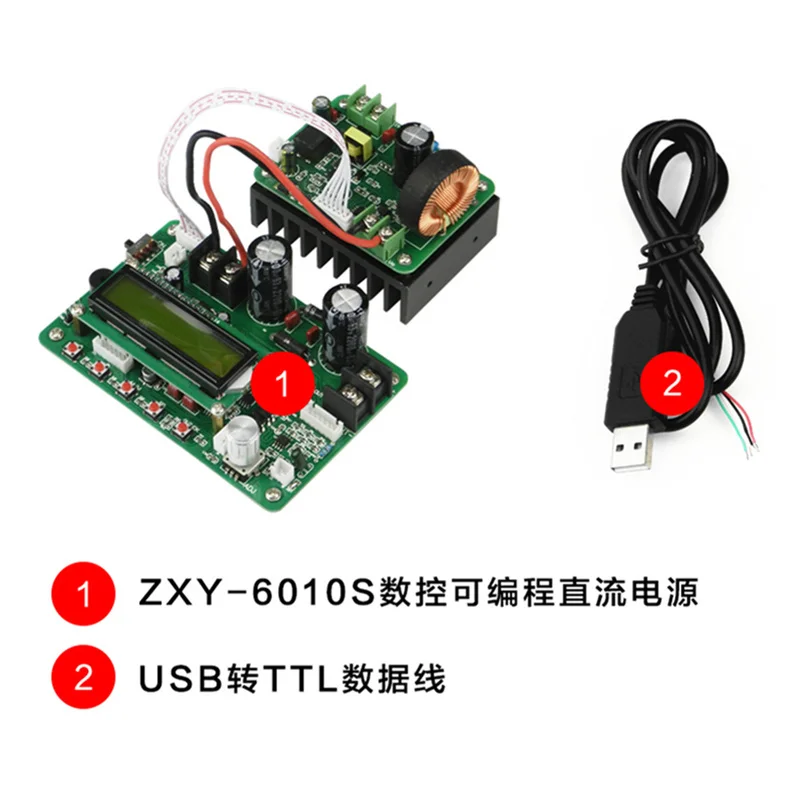 ZXY6010S высокое Мощность программируемый цифровой Управление DC Постоянный ток Питание Регулируемый понижающий модуль 60V 10A