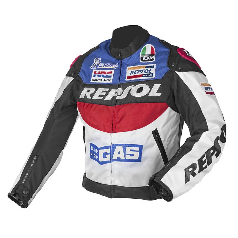 Oxford blue Duhan Repsol мотокросса куртки Repsol мотоцикл гоночные куртки из искусственной кожи Оксфорд ткань, оранжевый и синий цвет M-XXL - Цвет: Oxford blue