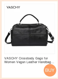 VASCHY сумки для женщин Мода сумка повседневное высокое качество Crossbody Дамы Chic мягкий кожзаменитель