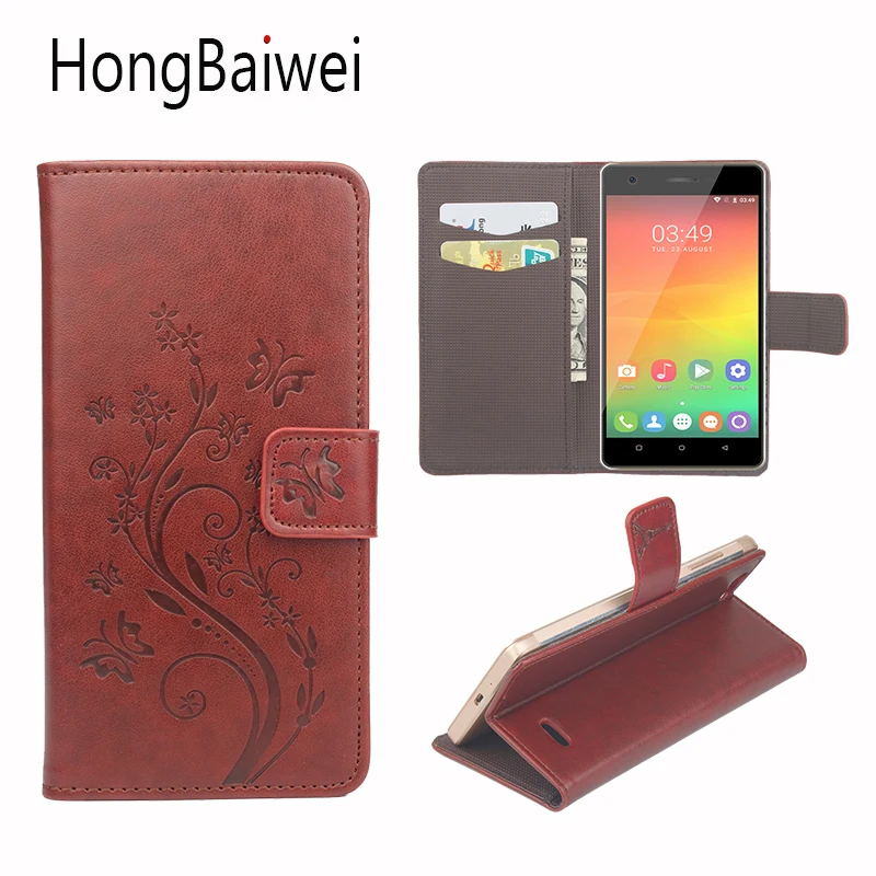 HongBaiwei для LG lv5 кожаный чехол с цветочным узором флип Роскошный кошелек телефон